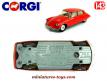 La DS 19 Citroën rouge miniature de Corgi Toys England au 1/43e