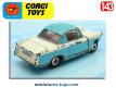 Le coupé Triumph Herald miniature par Corgi Toys au 1/43e incomplet
