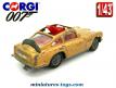 La DB5 Aston Martin James Bond 007 miniature par Corgi au 1/43e incomplète