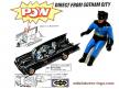 Le conducteur Batman de la Batmobile miniature par Corgi Toys au 1/43e