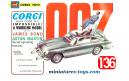 Le toit ouvrant de l'Aston Martin James bond 007 par Corgi Toys au 1/36e
