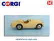 La Triumph TR2 roadster miniature par Corgi Toys au 1/43e incomplète