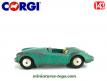 La voiture sportive MGA miniature de Corgi Toys England incomplete au 1/43e