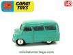 Le Bedford Dormobile bleu en miniature de Corgi Toys England au 1/43e