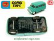 Le Bedford Dormobile bleu en miniature de Corgi Toys England au 1/43e