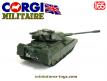 Le char britannique Chieftain MK IV miniature par Corgi Toys au 1/65e