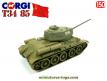 Le char T34/85 en miniature de Corgi au 1/50e