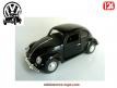 La Coccinelle Split ovale noire de Volkswagen en miniature au 1/24e