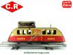 L'autorail Bugatti Eclair CR-90 rouge mécanique miniature par CR a l'échelle 0