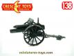Le canon de campagne de 75 sur roues miniature par Crescent-Toys au 1/38e