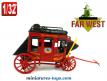 La diligence Wells Fargo Company dans l'Ouest par Del Prado au 1/32e