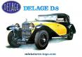 Le cabriolet Delage D8 120 miniature de Solido âge d'or au 1/43e incomplet