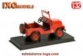 La Jeep Willys M38 A1 pompiers français en miniature de Del Prado au 1/32e