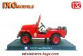 La Jeep Willys M38 A1 pompiers français en miniature de Del Prado au 1/32e