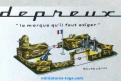 Le bâtiment militaire en miniature jouet années 1960 par Depreux repeint