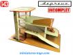 Le garage station services multi niveaux miniature jouet par Depreux incomplet