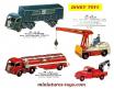 Lot de 4 gros pneus Dinky Toys 18/8 noirs et lisses pour camions Dinky