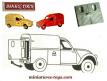 La porte arrière de la 2CV AZU Citroën camionnette de Dinky Toys France