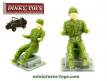 Le chauffeur militaire miniature pour Jeep Berliet dépannage et Dukw Dinky Toys