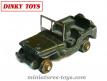 Le pare brise non rabattable pour la Jeep miniature 80B de Dinky Toys France
