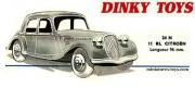 La Traction avant Citroën miniature de Dinky Toys France au 1/43e repeinte