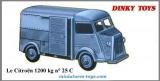 Le Citroën type H miniature de Dinky Toys au 1/50e incomplet