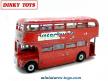 4 pneus Dinky Toys 13/7 noirs striés pour le bus anglais Routemaster Dinky