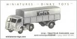 Le Panhard Movic et la semi remorque Kodak miniature de Dinky Toys au 1/50e