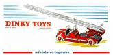 La Delahaye pompiers grande échelle miniature de Dinky Toys au 1/50e 