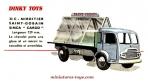 Le camion Simca cargo miroitier miniature de Dinky Toys incomplet au 1/50e