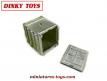 Le container miniature avec porte coulissante a peindre de Dinky Toys au 1/50e