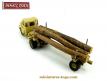 Le tracteur Unic et sa semi remorque fardier en miniature de Dinky Toys au 1/55e