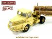 Le tracteur Unic et sa semi remorque fardier en miniature de Dinky Toys au 1/55e