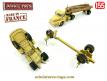 Le tracteur Unic et sa semi remorque fardier en miniature de Dinky Toys au 1/55e