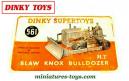 Les 2 chenilles vertes du Bulldozer miniature Blaw Knox Dinky Toys