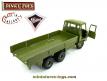 Le camion militaire Foden miniature de Dinky Toys England au 1/42e incomplet