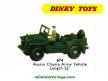 L'Austin Champ militaire en miniature Dinky Toys England au 1/50e