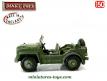 L'Austin Champ militaire en miniature Dinky Toys England au 1/50e