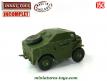 Le tracteur d'artillerie Morris C8 miniature de Dinky Toys England incomplet