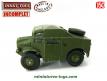 Le tracteur d'artillerie Morris C8 miniature de Dinky Toys England incomplet