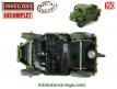 Le tracteur d'artillerie Morris C8 miniature de Dinky Toys England incomplet