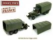 La bâche du GMC militaire CCKW 353 6x6 de Dinky Toys France au 1/43e