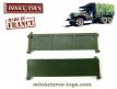 La ridelle arrière kaki pour le camion militaire GMC 6x6 de Dinky Toys France