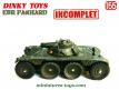 Le Panhard EBR FL11 miniature de Dinky Toys France incomplet au 1/55e