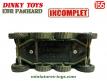 Le Panhard EBR FL11 miniature de Dinky Toys France incomplet au 1/55e