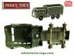 Le camion militaire Berliet T6 6x6 miniature de Dinky Toys au 1/55e sans châssis