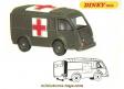 Le Renault Goélette ambulance militaire miniature Dinky Toys au 1/55e incomplet