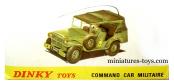 Le conducteur militaire en résine du Dodge miniature Dinky Toys France au 1/43e