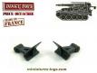 Le sabot anti recul pour le canon automoteur AMX miniature de Dinky Toys France