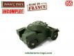 Le Panhard AML 60 miniature de Dinky Toys France au 1/52e incomplet